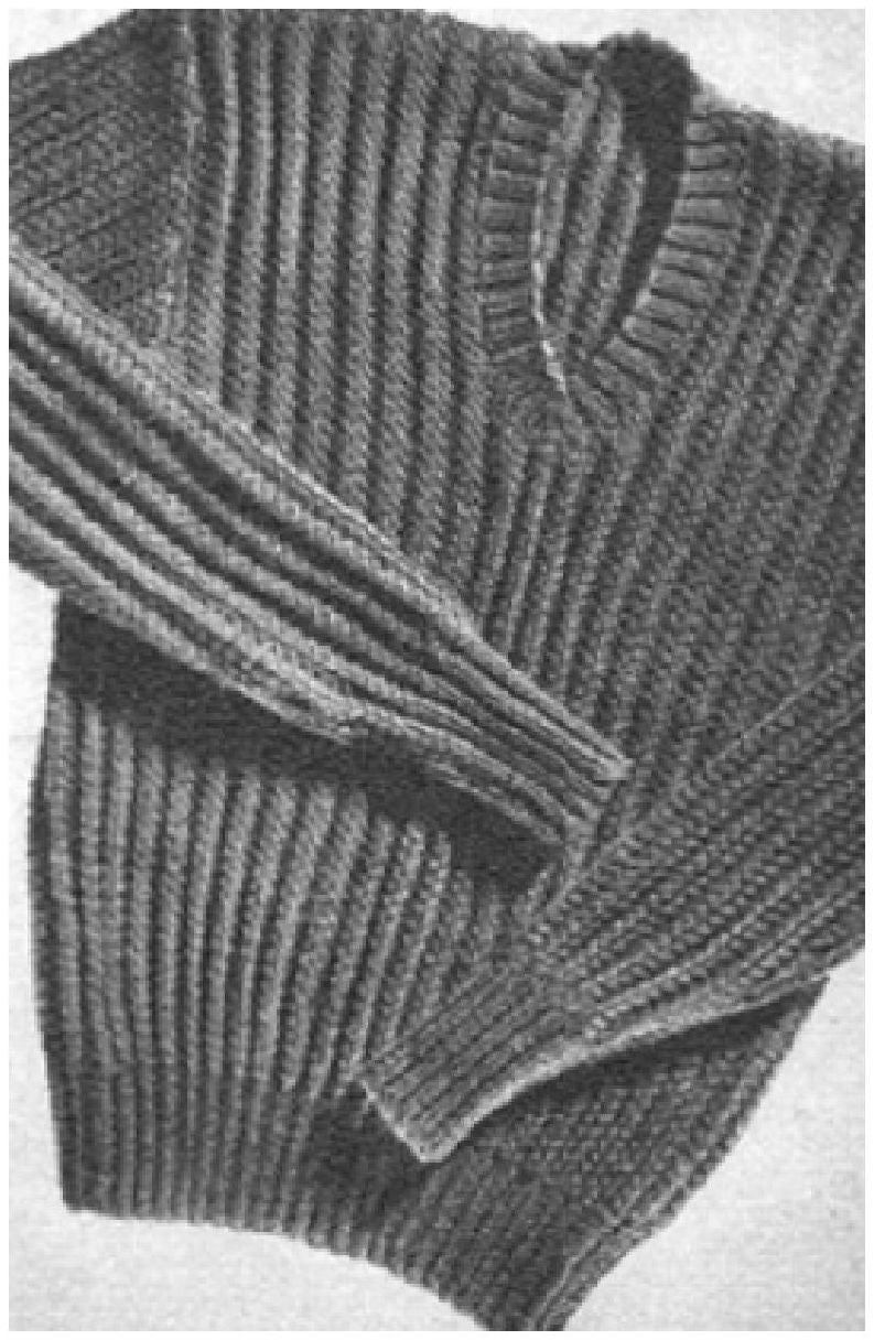 PATTERN #0913 HEAVY SERVICE PULLOVER VINTAGE KNITTING