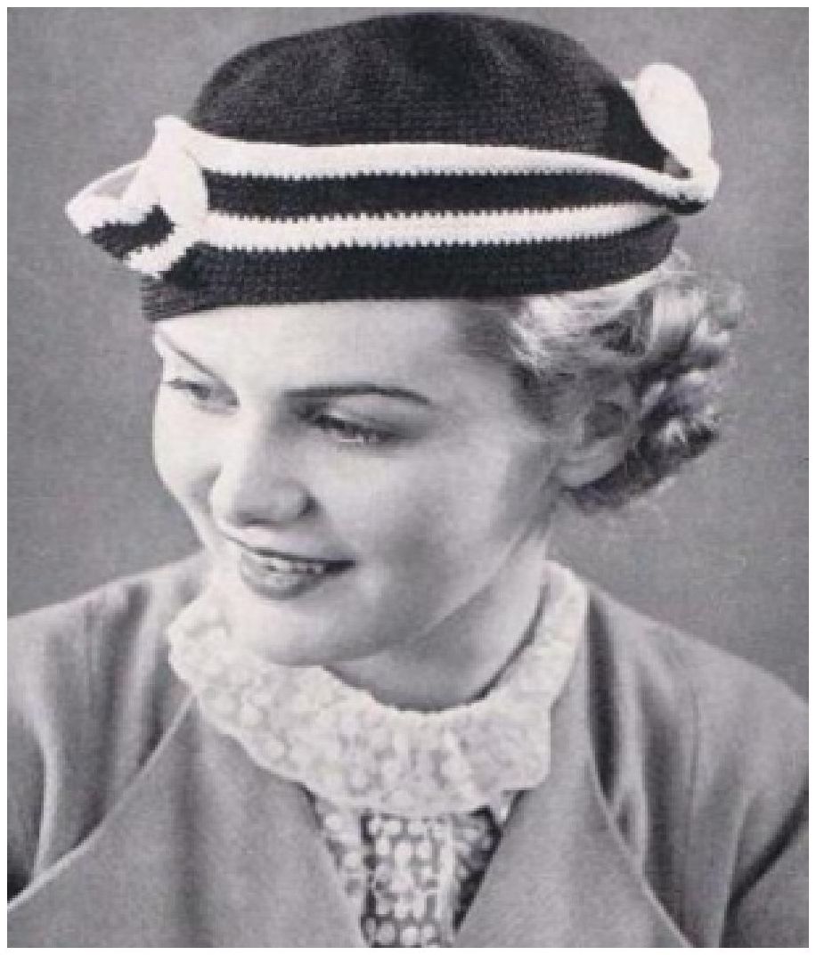PATTERN #0916 TRICORNE HAT VINTAGE CROCHET