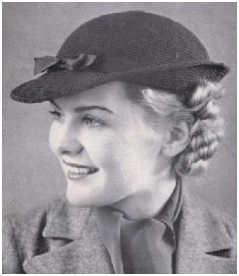 PATTERN #0917 SWAGGER BRIM HAT VINTAGE CROCHET