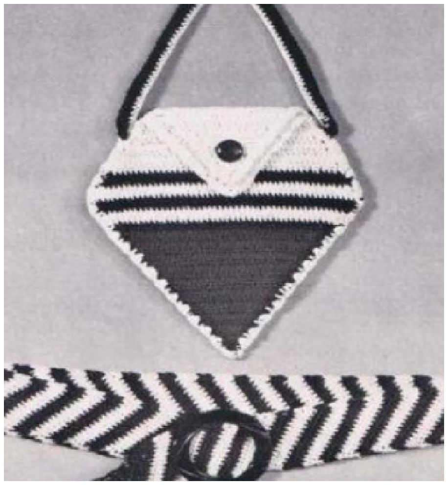 PATTERN #0919 SPORT BAG AND BELT VINTAGE CROCHET