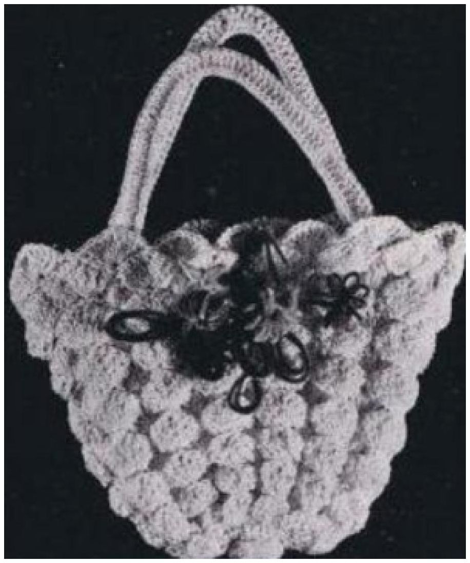 PATTERN #0921 SHELL BASKET BAG VINTAGE CROCHET