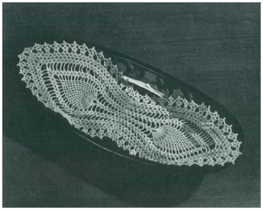 PATTERN #0924 BREAD TRAY DOILY VINTAGE CROCHET