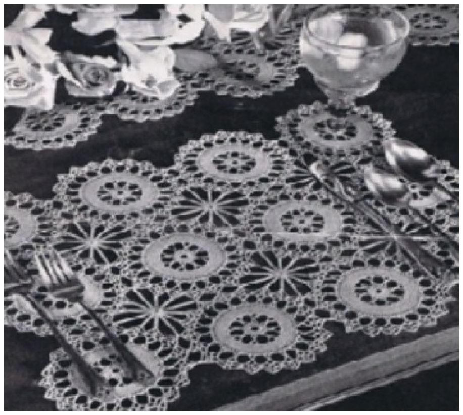 PATTERN #0927 STAR WHEEL VINTAGE CROCHET