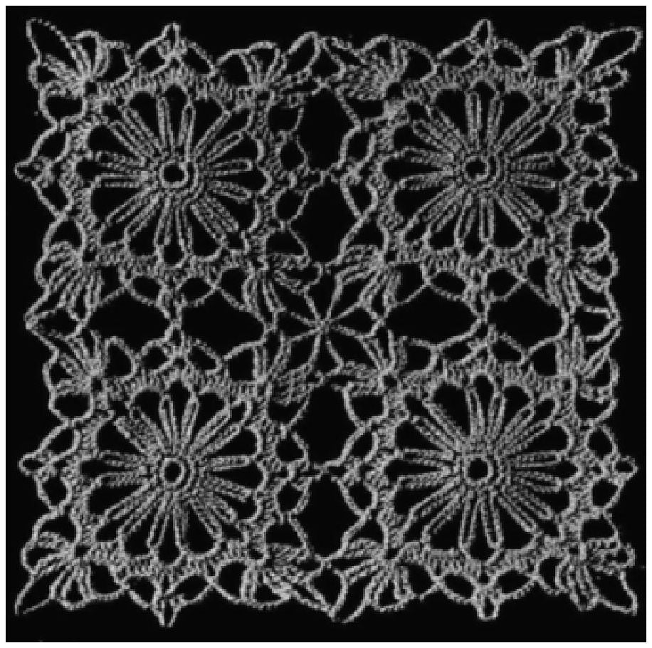 PATTERN #0933 DAISY TABLECLOTH VINTAGE CROCHET
