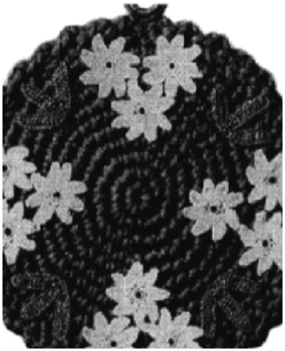 PATTERN #0939 APPLIQUED DAISY POTHOLDER VINTAGE CROCHET