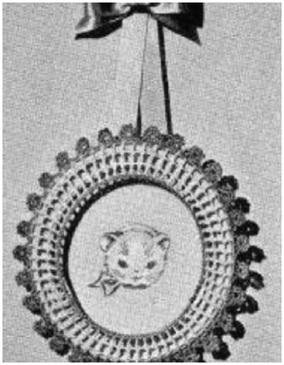 PATTERN #0962 EDGE FOR PLATE VINTAGE CROCHET