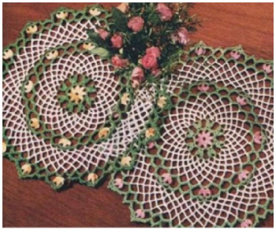 PATTERN #1004 THE BLOSSOM DOILY VINTAGE CROCHET