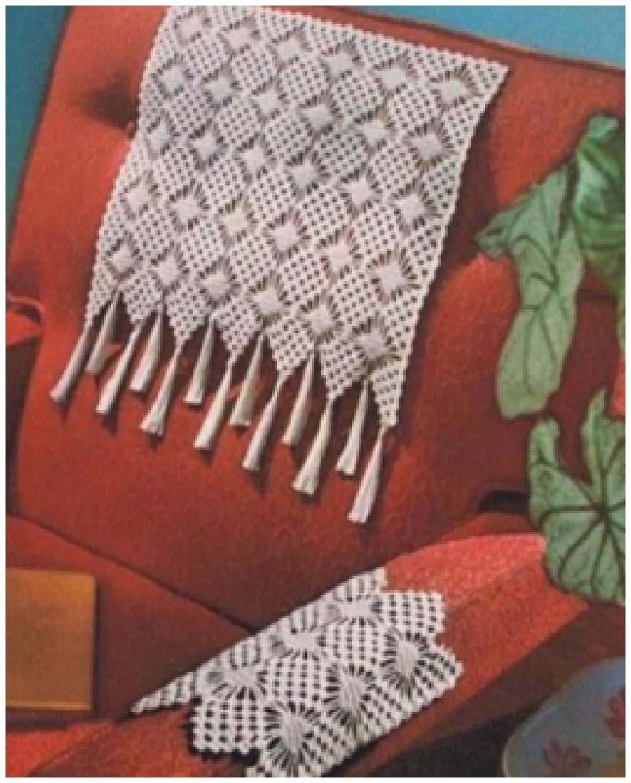 PATTERN #1013 SPIDER LACE HAIR SET VINTAGE CROCHET