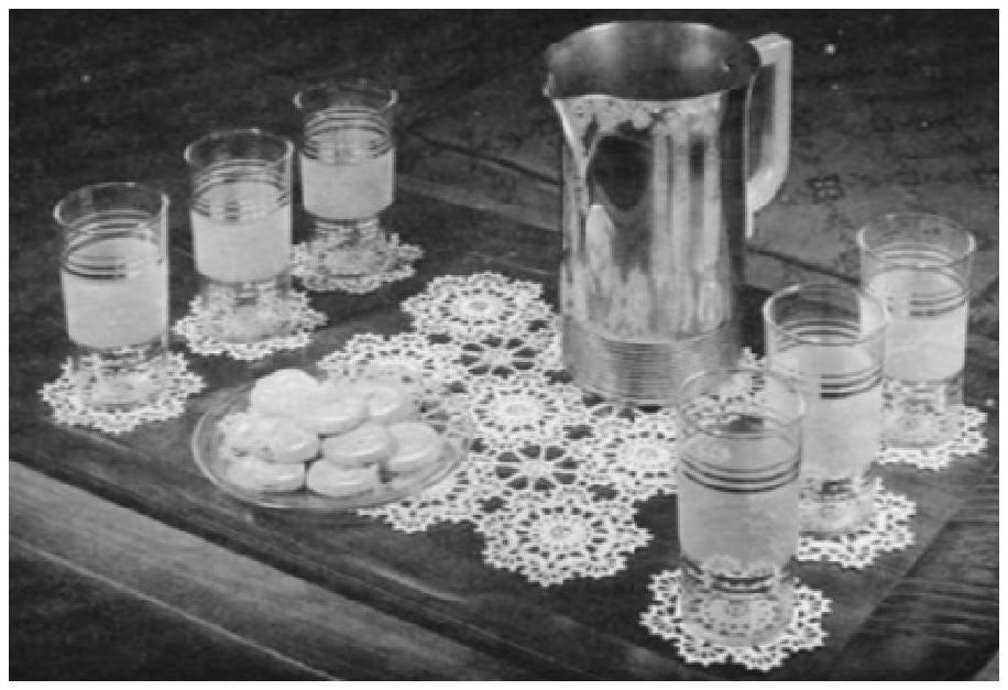 PATTERN #1017 REFRESHMENT SET VINTAGE CROCHET