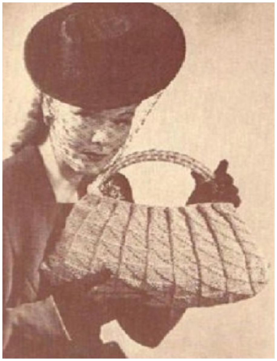 PATTERN #1040 DIAMOND STITCH BAG VINTAGE KNITTING