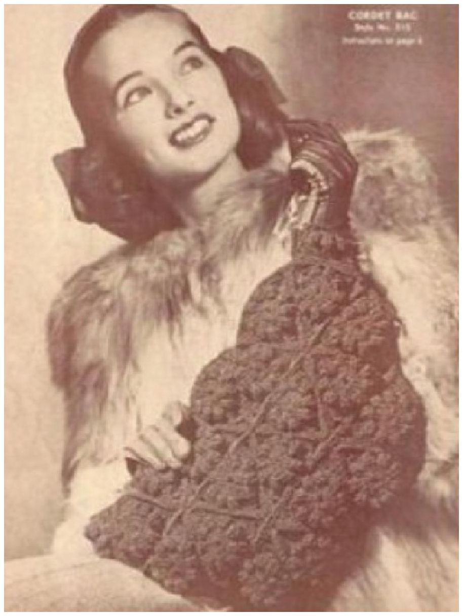 PATTERN #1047 POPCORN BAG VINTAGE CROCHET