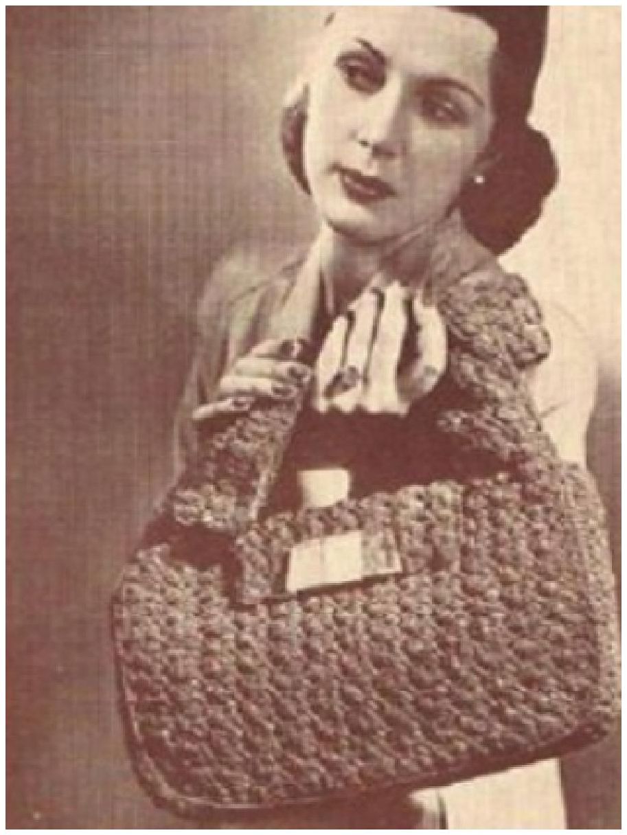 PATTERN #1048 CROSS SHELL STITCH BAG VINTAGE CROCHET