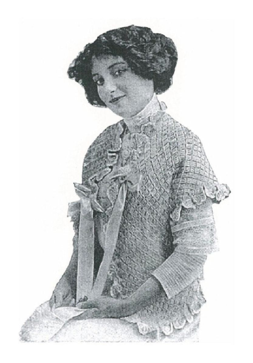 PATTERN #1281 ARDEN PORCH JACKET VINTAGE CROCHET