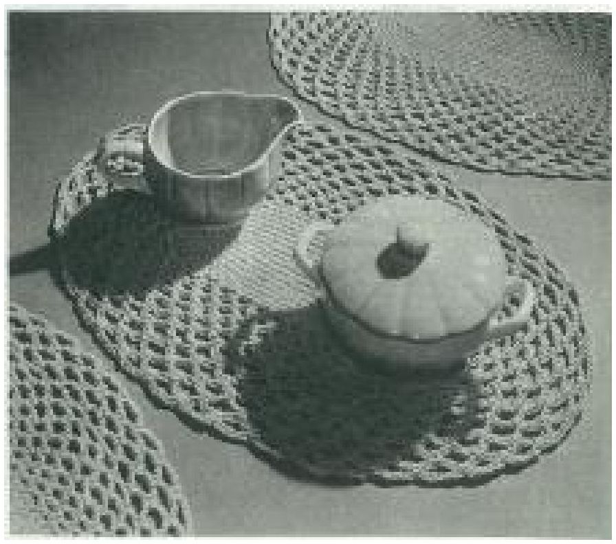 PATTERN #1283 BELASTRAW MATS VINTAGE CROCHET