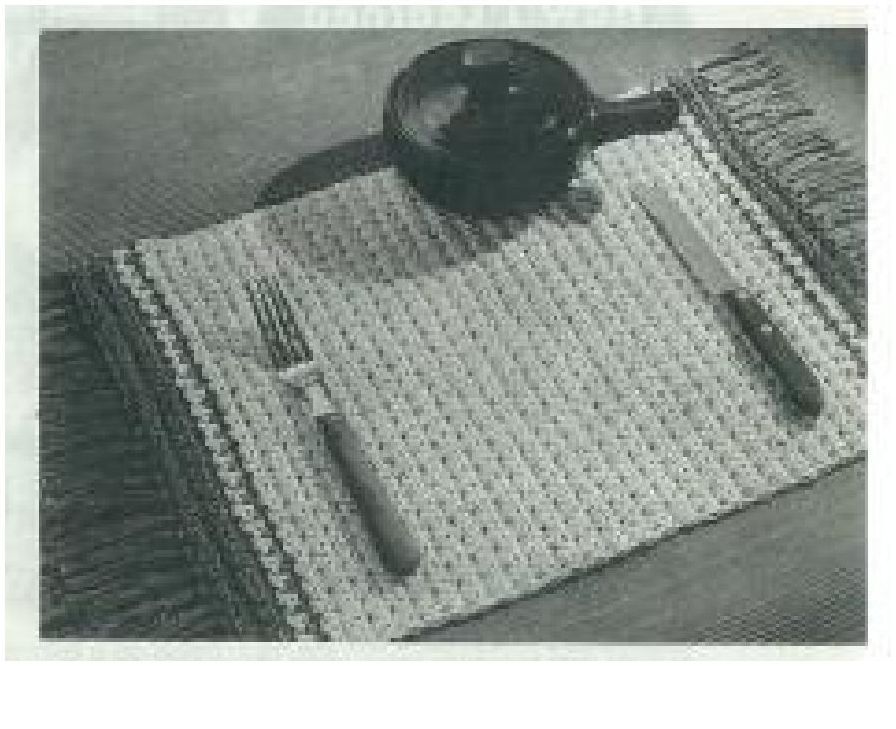 PATTERN #1284 PLACEMAT VINTAGE CROCHET