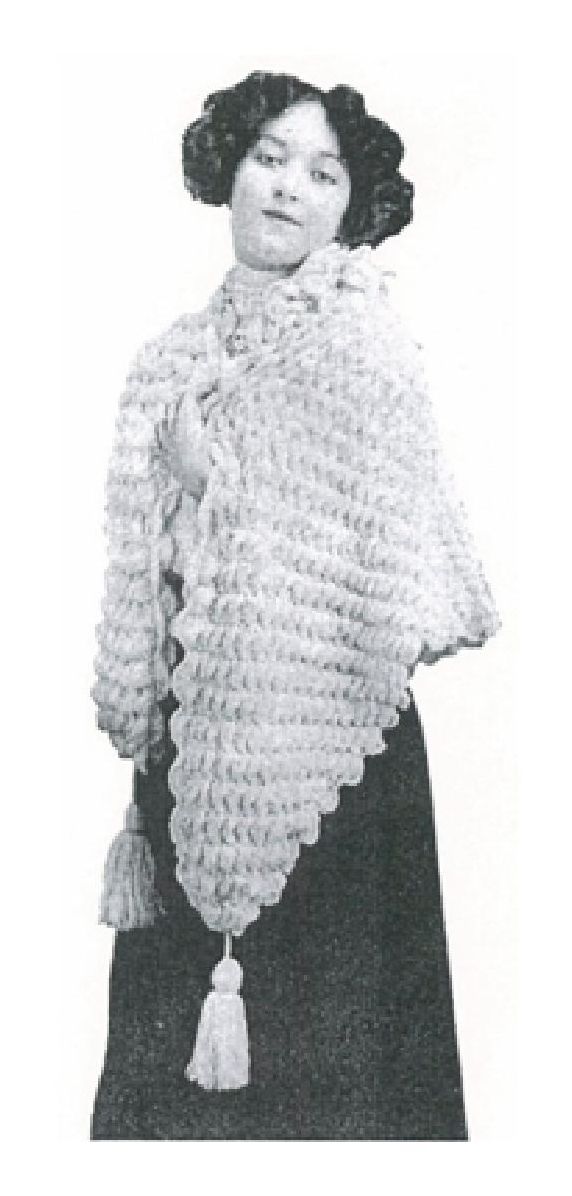 PATTERN #1288 PEGGY SHIPPEN SHAWL VINTAGE CROCHET