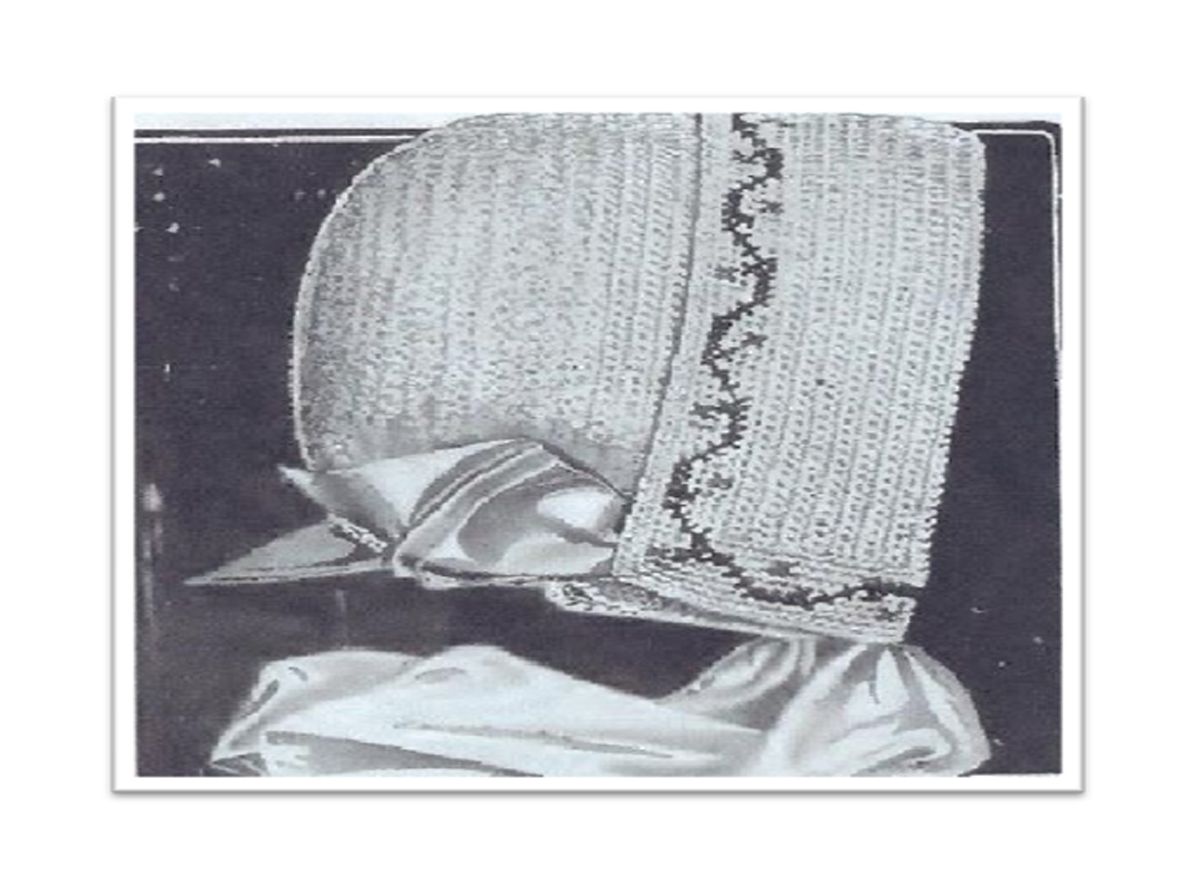 PATTERN #1374 ARTAMO BABY CAP VINTAGE CROCHET