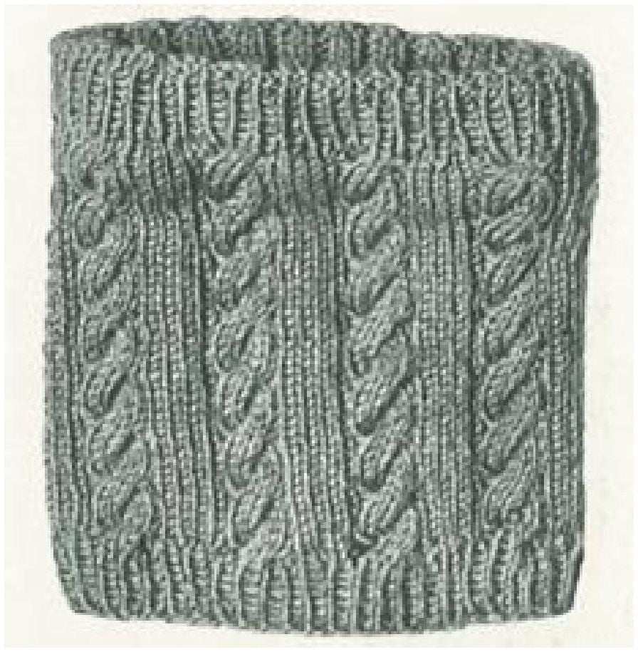 PATTERN #1376 THE KITTREDGE STOCKING TOP VINTAGE KNITTING