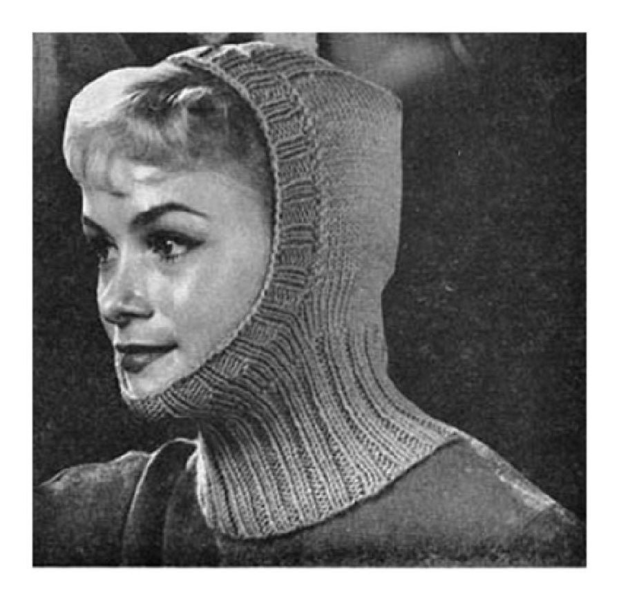 PATTERN #1381 HELMET VINTAGE KNITTING