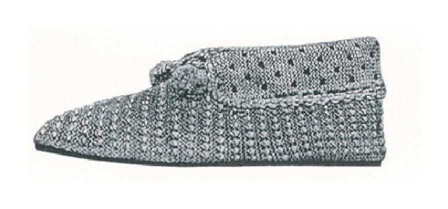 PATTERN #1388 ERMINA SLIPPER VINTAGE KNITTING