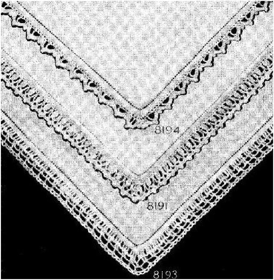 PATTERN #1393 HANDKERCHIEF EDGING VINTAGE CROCHET