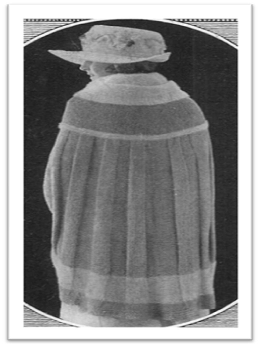 PATTERN #1768 KNITTED CAPE VINTAGE KNITTING