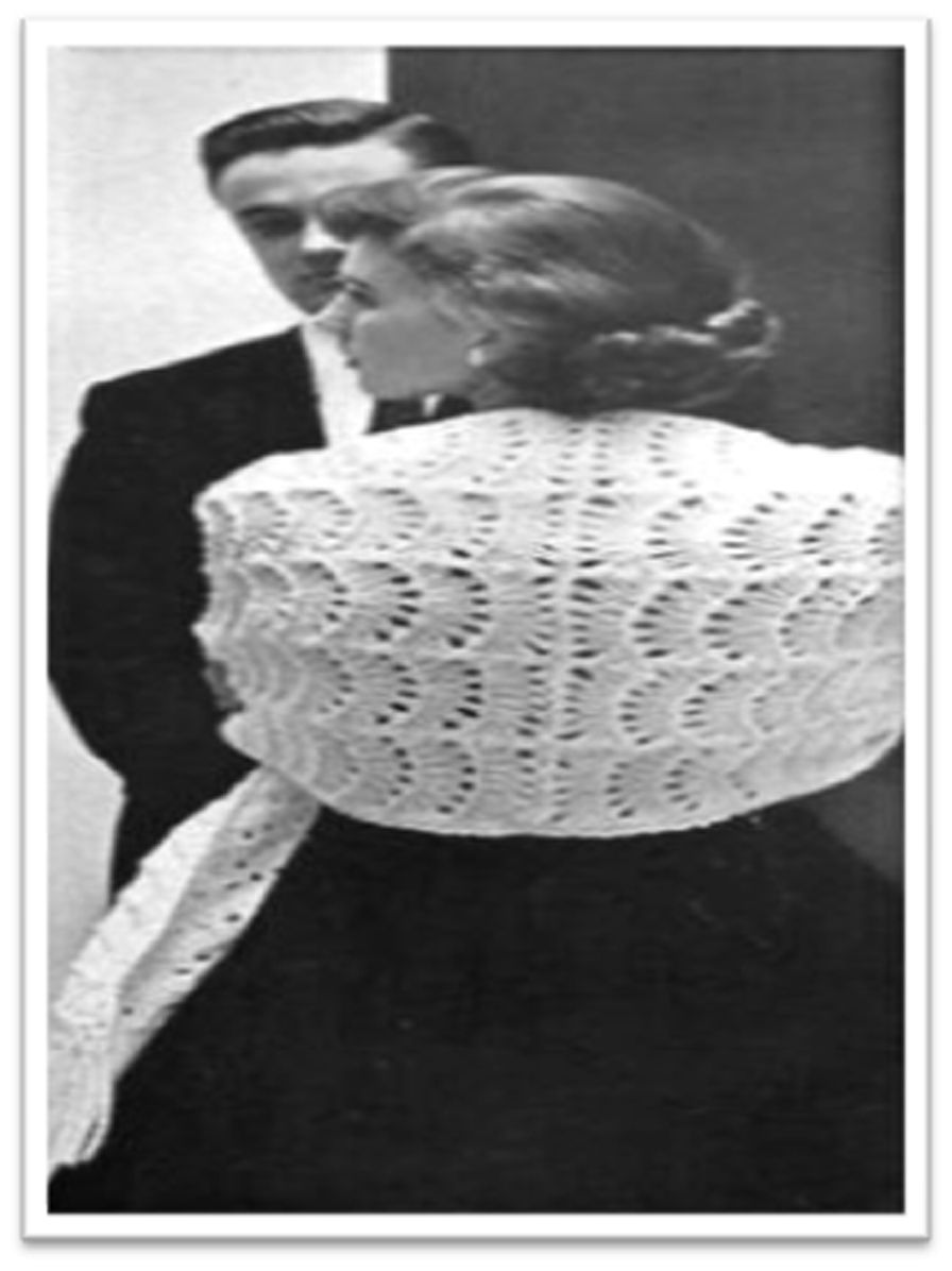 PATTERN #1786 ALLEGRO SHALW VINTAGE KNITTING
