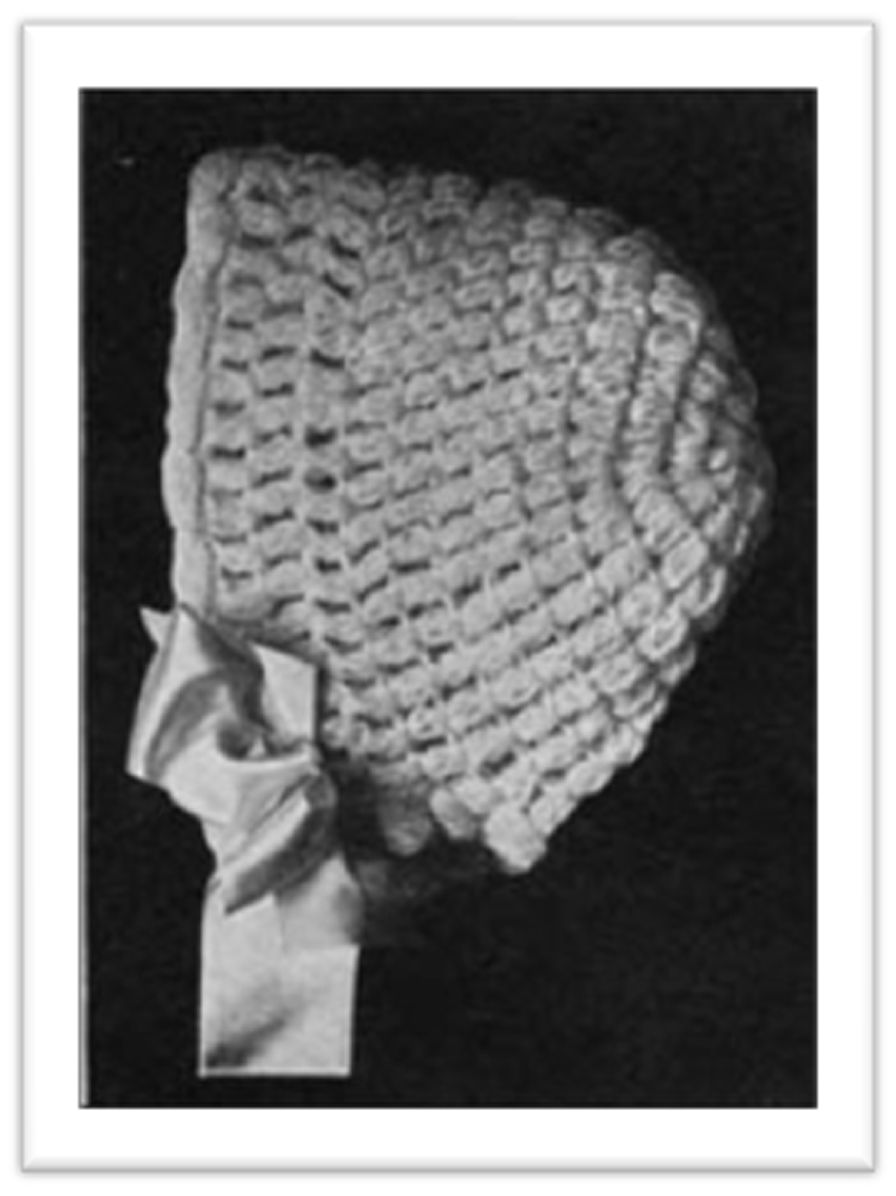 PATTERN #1795 INFANT HOOD VINTAGE CROCHET