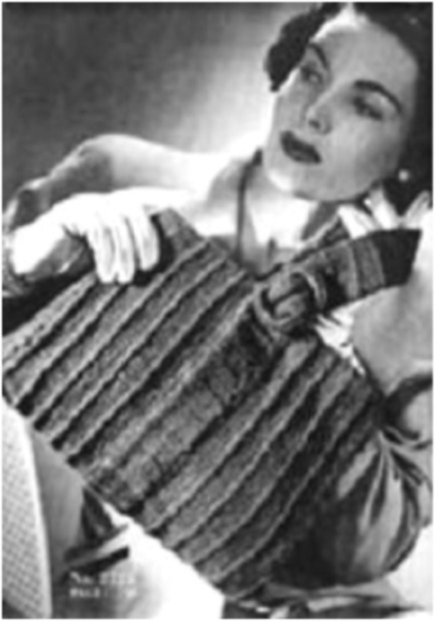 PATTERN #1808 LONDON PURSE VINTAGE KNITTING