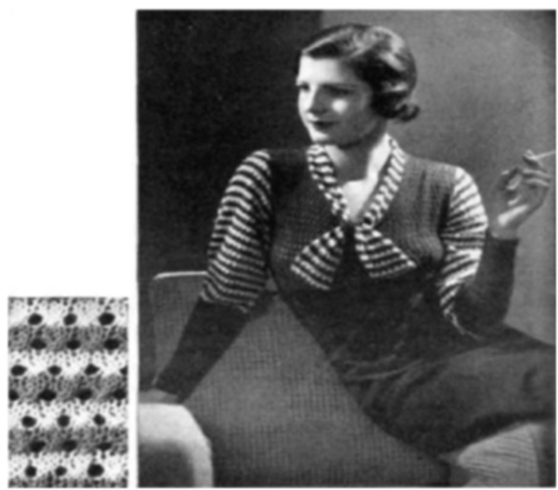 PATTERN #1812 JESSICA JUMPER VINTAGE KNITTING