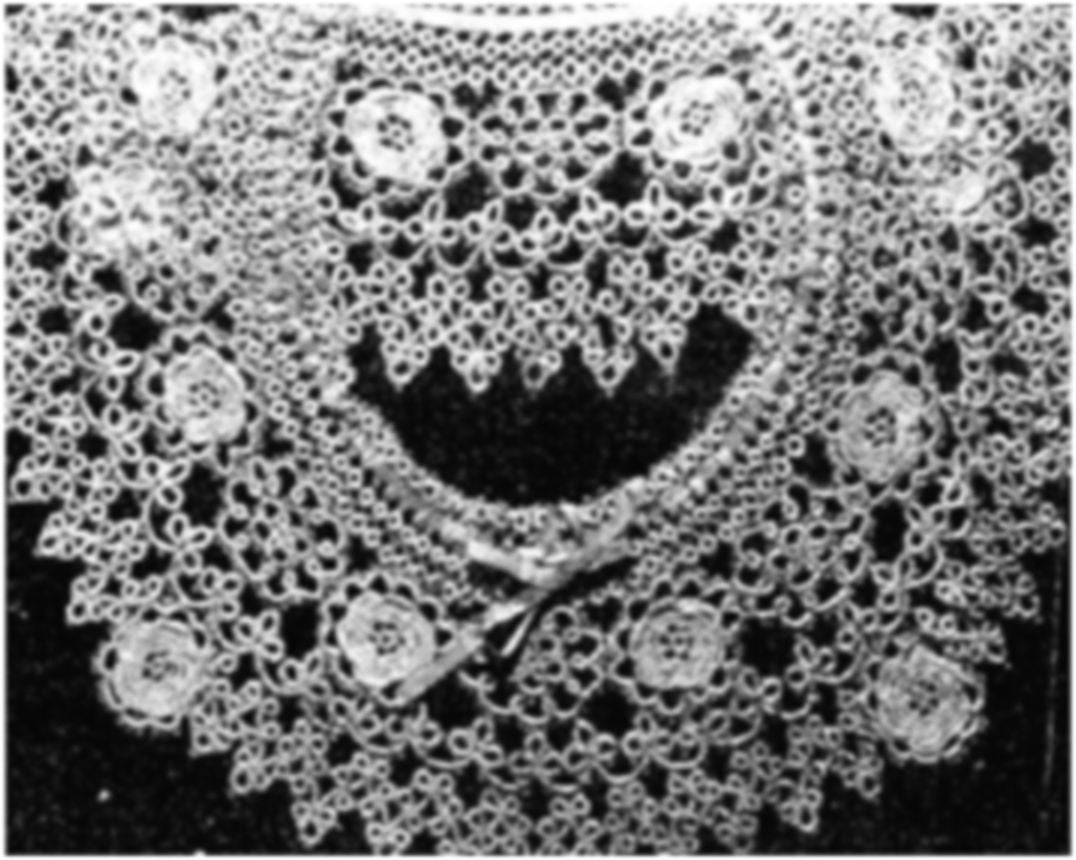 PATTERN #1813 ROUND YOKE IN TATTTING VINTAGE TATTING