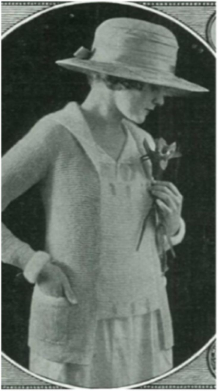 PATTERN #1820 BETH SWEATER VINTAGE KNITTING