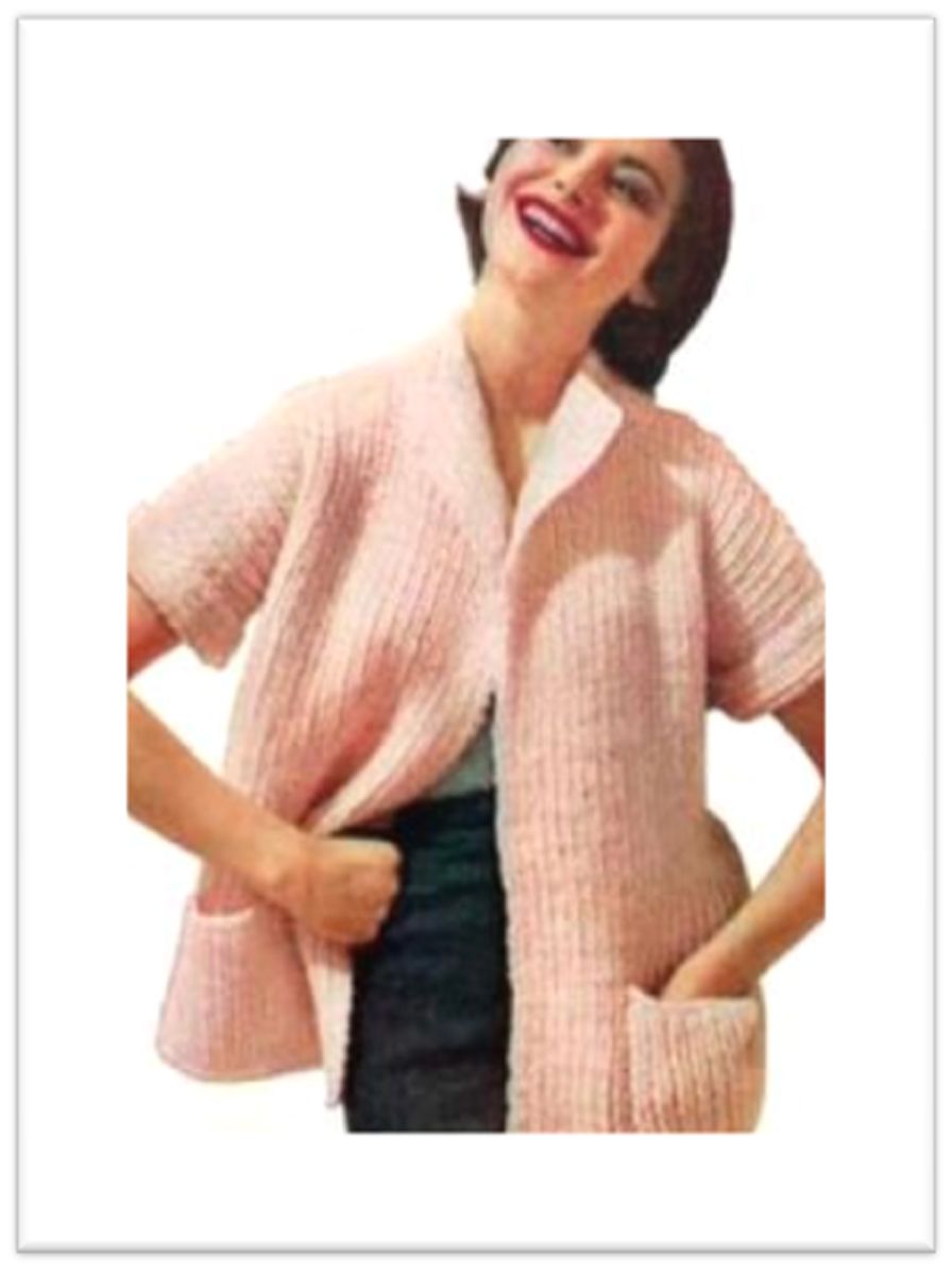 PATTERN #1823 THE CASUAL BOXY SWEATER VINTAGE KNITTING
