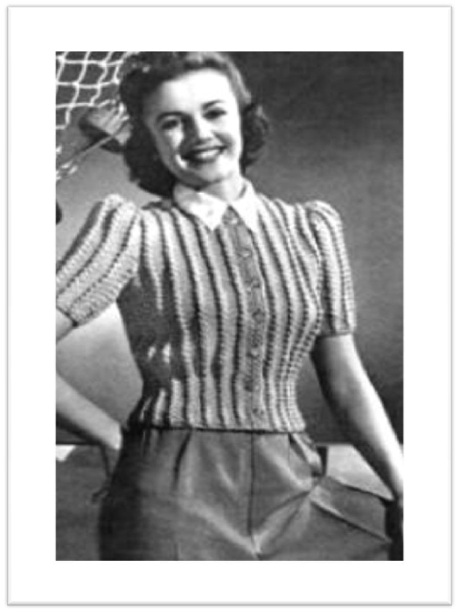 PATTERN #1831 JUNI CARDIGAN VINTAGE KNITTING