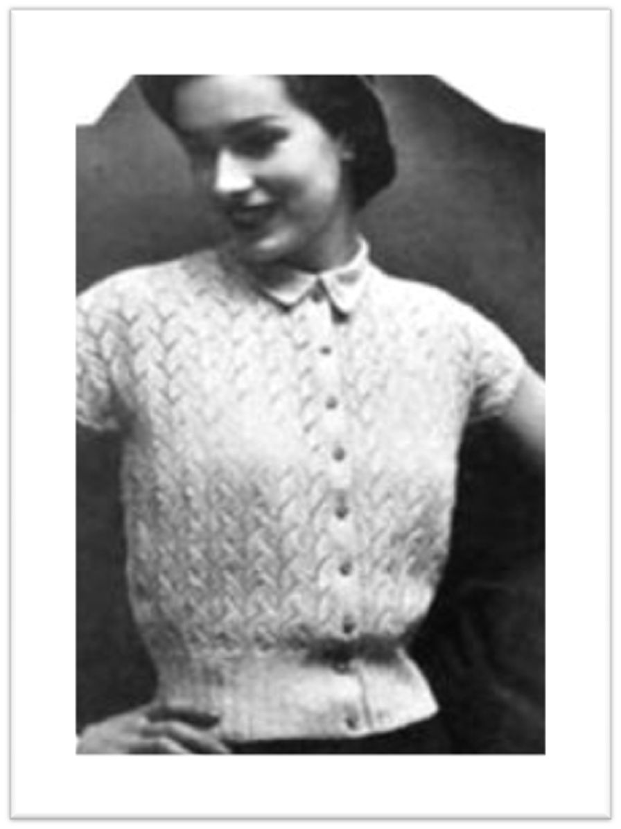 PATTERN #1835 GLEAM SWEATER VINTAGE KNITTING
