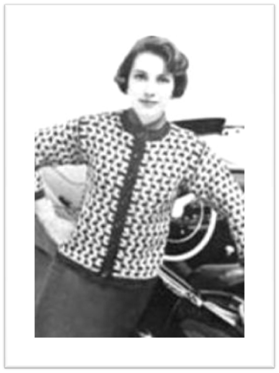 PATTERN #1837 MARBLEHEAD SWEATER VINTAGE KNITTING