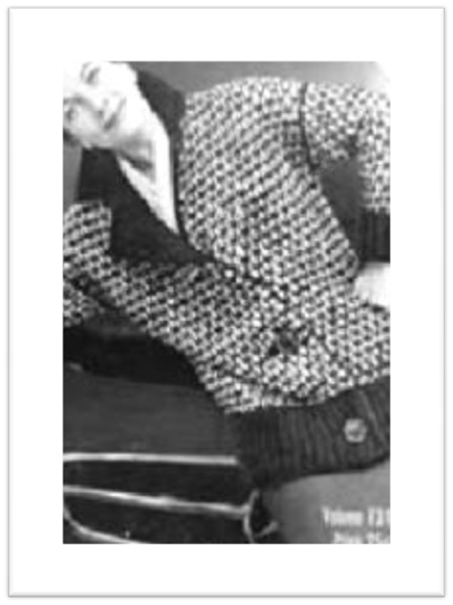 PATTERN #1839 NEW PORT SWEATER VINTAGE KNITTING