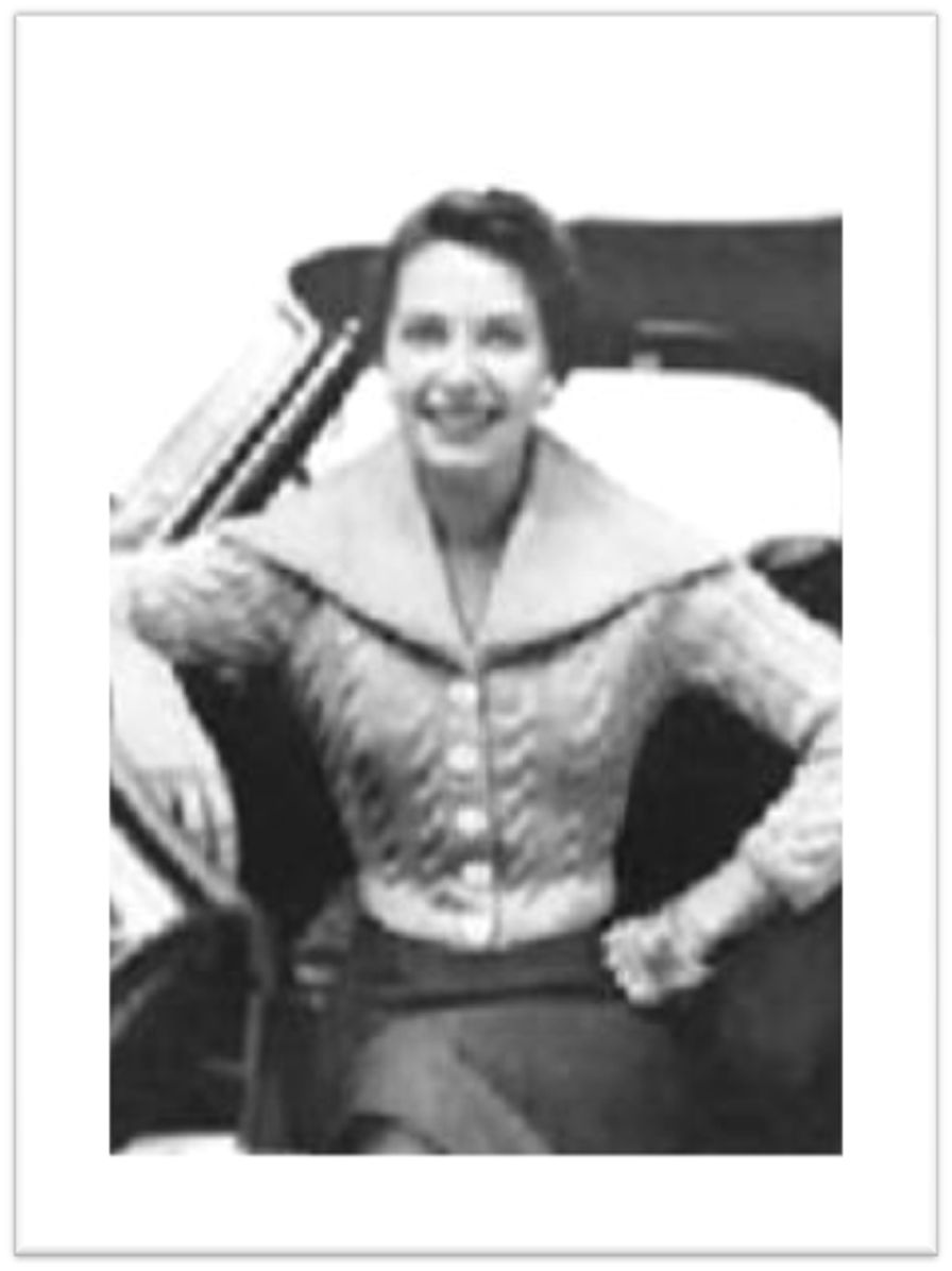 PATTERN #1842 SARATOGA SWEATER VINTAGE KNITTING