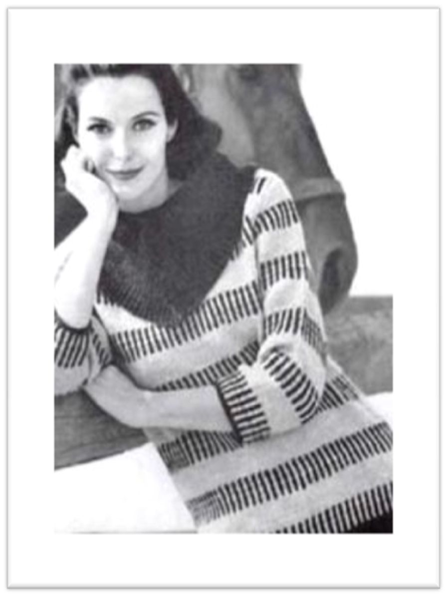 PATTERN #1845 SLIPOVER SWEATER II VINTAGE CROCHET