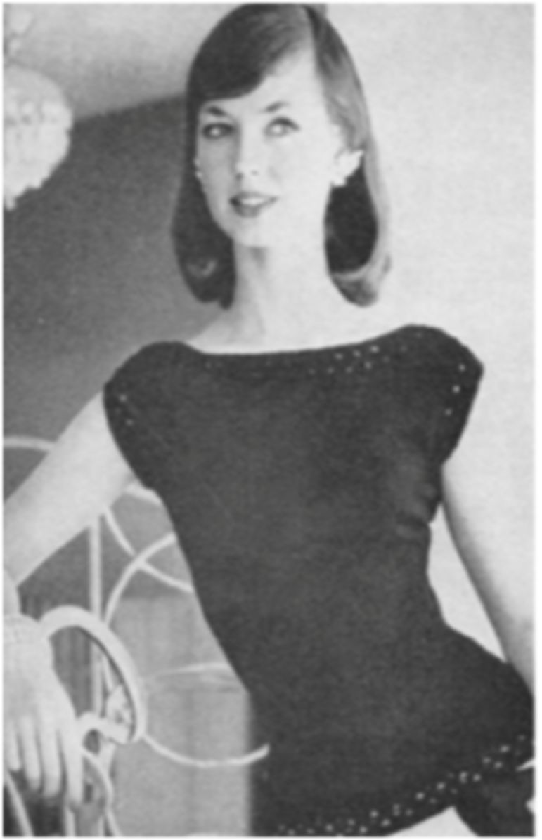 PATTERN #1846 EYELET-EDGE BLOUSE VINTAGE CROCHET
