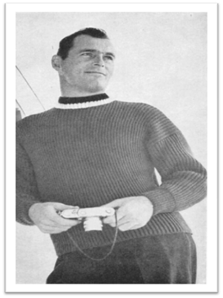 PATTERN #1857 FISHERMAN'S RIB PULL OVER VINTAGE KNITTING