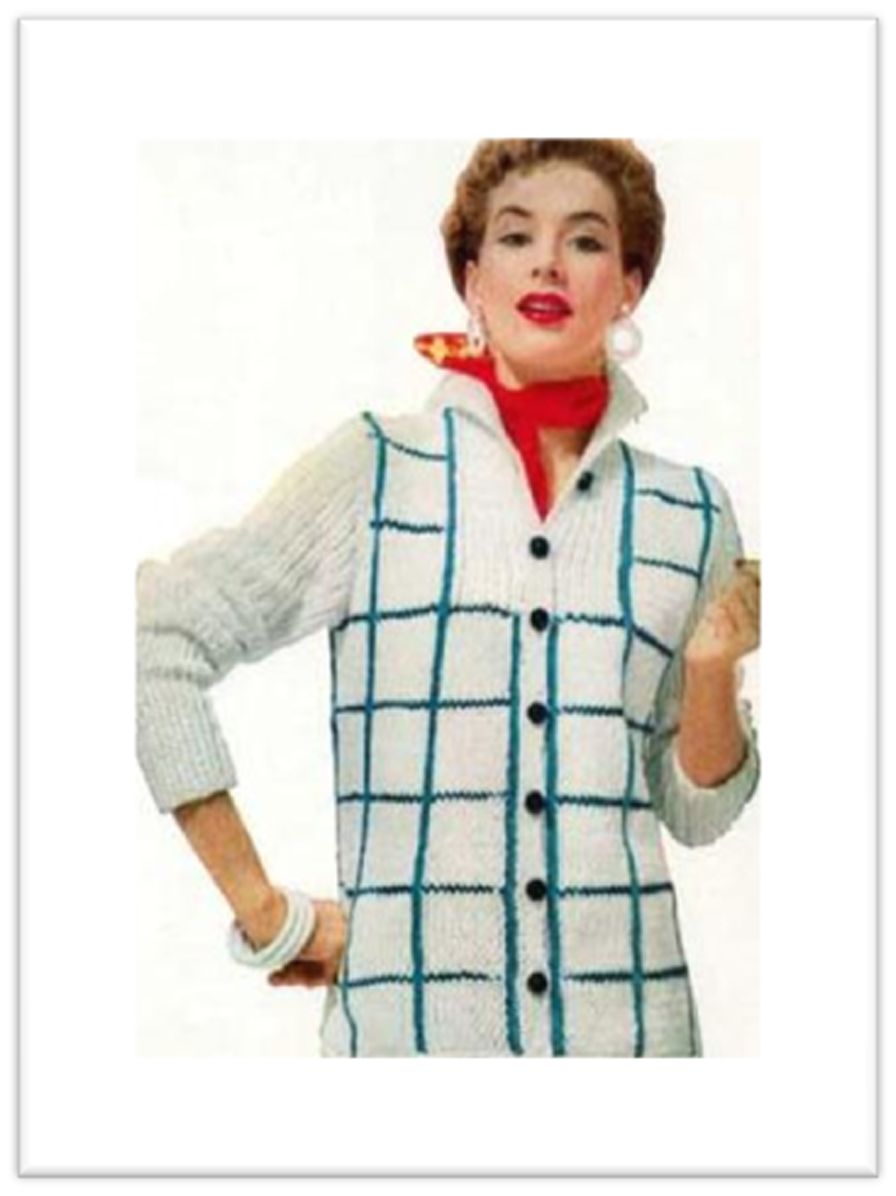 PATTERN #1871 THE BOXY BULKY SWEATER VINTAGE KNITTING