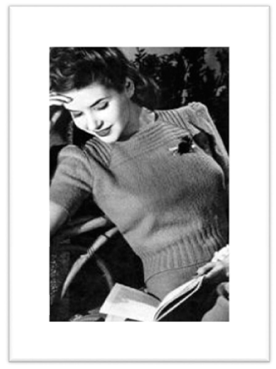 PATTERN #1873 YOKE BLOUSE VINTAGE KNITTING