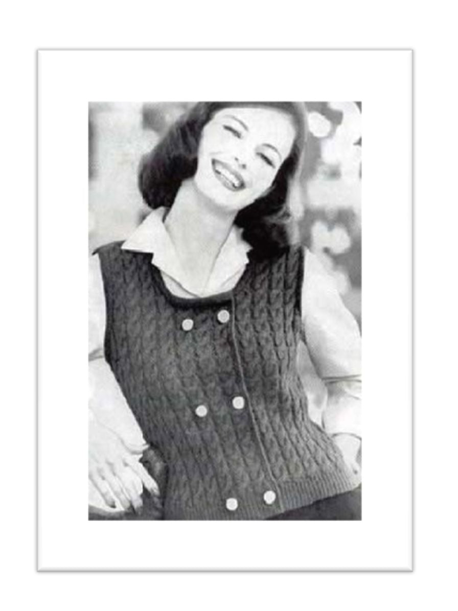 PATTERN #1875 GILLIAN VEST VINTAGE KNITTING