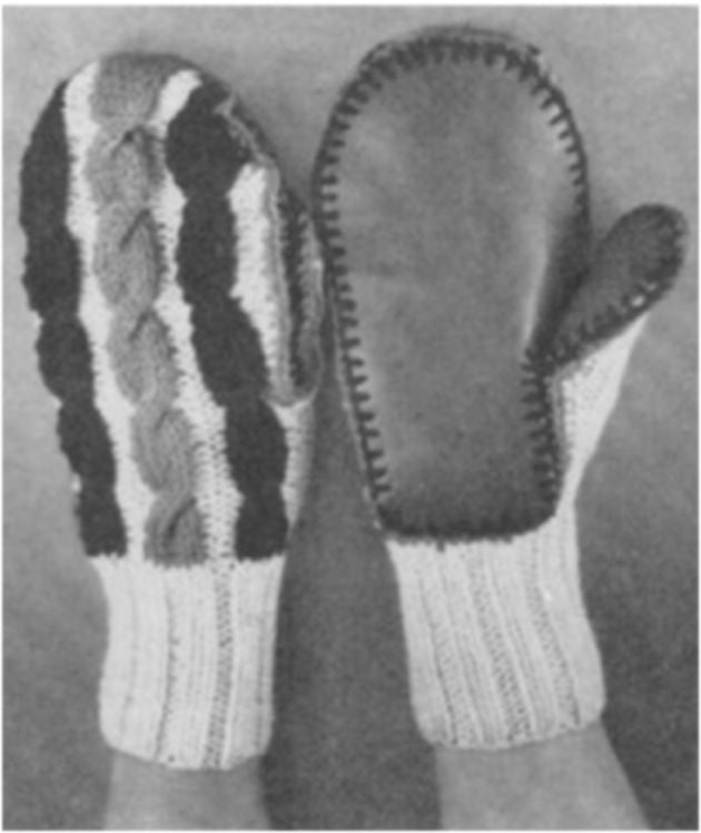PATTERN #1983 MITTENS VINTAGE KNITTING