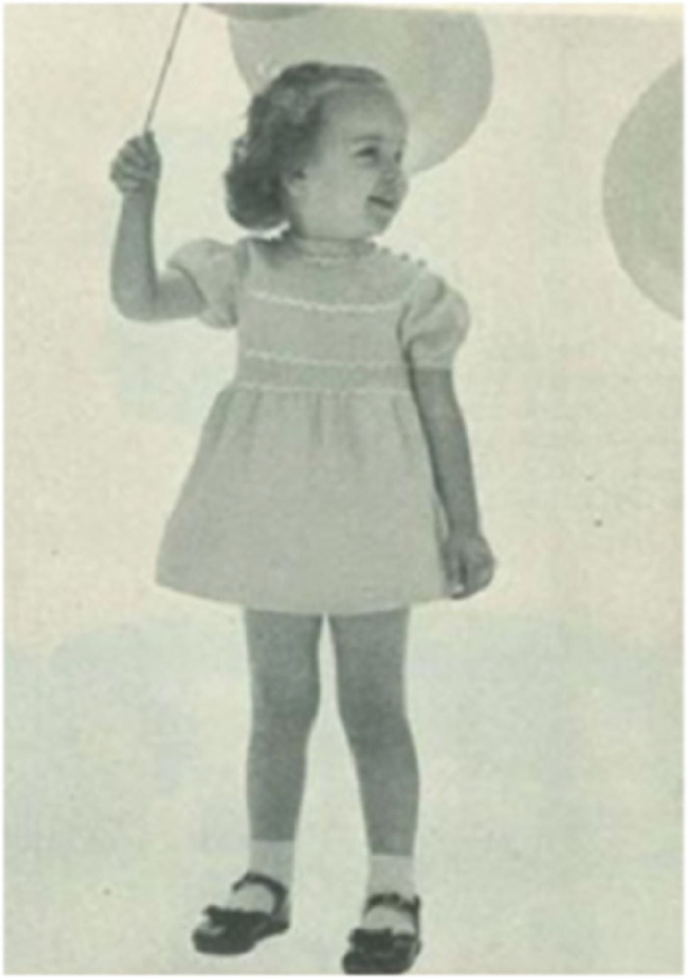 PATTERN #1993 SMOKED DRESS VINTAGE KNITTING