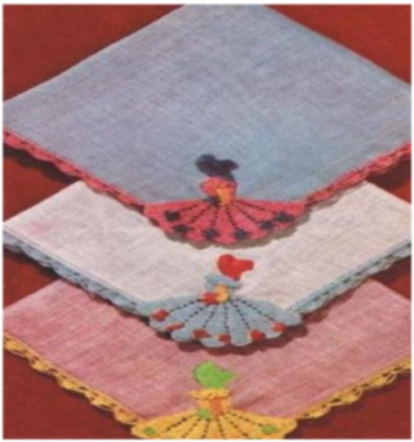 PATTERN #1999 CRINOLINE HANDKERCHIEFS VINTAGE CROCHET
