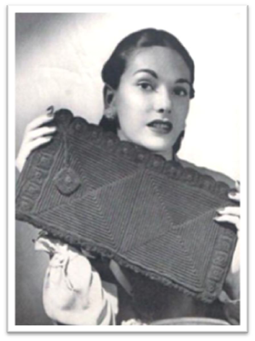 PATTERN #2006 RIBBON BRAID BAG VINTAGE CROCHET