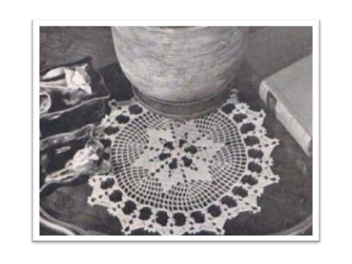 PATTERN #2008 DOILY VINTAGE CROCHET