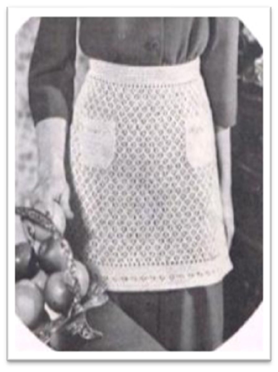 PATTERN #2011 APRON VINTAGE CROCHET